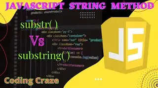 substr( ) 🆚 substring( ) method in JavaScript | #javascript