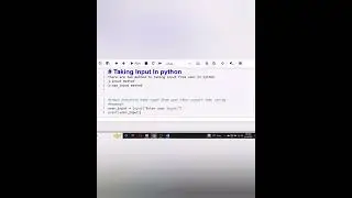 User Input in Python |Command Line Input 