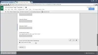 Google Apps Artwork Tags - Create Form