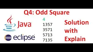 Odd Square in java Eclipse