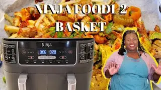 Ninja Foodi DZ201 8 quart 6 in 1 2 basket Air Fryer | Recipe review and demonstration