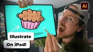 How to Draw a Fluffy muffin in Adobe Illustrator on iPad (2024)