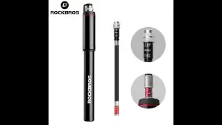 ROCKBROS Bike Pump Aluminum Alloy 150PSI/260PSI Mini Air Pump For Bike Cycling Tire Inflator MTB