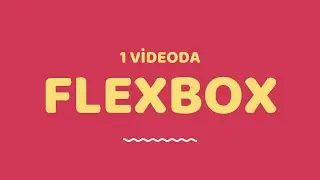 1 Videoda Css Flexbox Öğren! [Web Geliştirme]