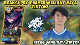 REAKSI EVOS DLAR DI GENDONG MIYA TIKTOK! - TOP GLOBAL MIYA | MLBB