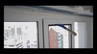 Unpacking the sash in a plastic window