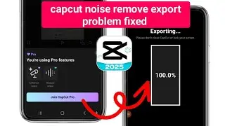 How to the CapCut Noise Remove Export Problem Fix..