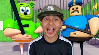 We try the GUMMY BEAR Great Prison Escape Roblox Family Challenge