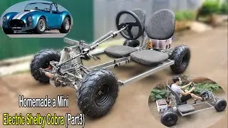 Homemade a Mini Electric Shelby Cobra. (Part 3 - Make  Brake,Accelerator).