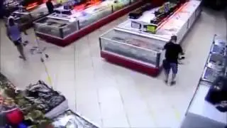 Crazy fish at the supermarket