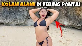 MAMI EXPLORE A HIDDEN BEACH IN ULUWATU WHILE EATING MEATBALLS IN A NATURAL POOL