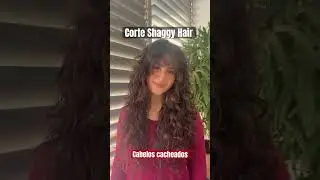 Corte Shaggy Hair em cabelos cacheados #cabelereiro #cursoonline #hairstyles #cabelo #cachos #fyp