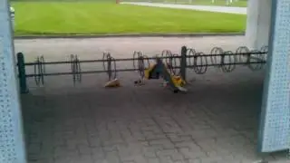 RC EDF Jet Crash - Turned into a bicycle, great fun.
