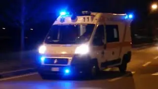 Ambulanza P.A. Croce Verde Mestre [96] - Italian Green Cross ambulance in emergency