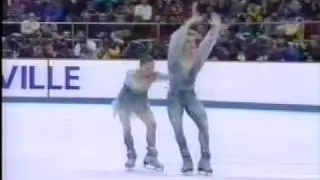 Usova & Zhulin Усова и Жулин (EUN) - 1992 Albertville, Ice Dancing, Free Dance (USA TBS)