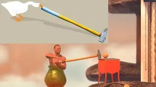 Getting Over It With Desktop Goose