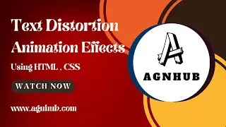 Text Distortion Animation Effects using HTML CSS 