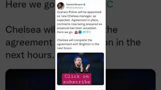 New Chelsea boss: Graham Potter. #shorts #fabrizio #new Chelsea coach🔥🔥🔥