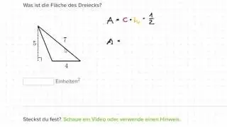 Fläche eines Dreiecks berechnen