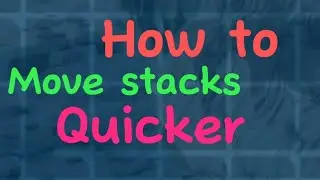 How to move stacks of items quicker in Ark Ascended console(xbox).
