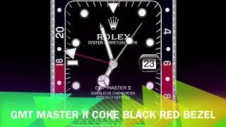 𝑪𝒍𝒐𝒄𝒌𝒐𝒍𝒐𝒈𝒚𝟙𝟛 Rolex GMT-MASTER II Square Bezel Watchface (please see video description)