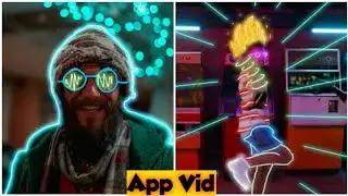 🧲 Neon Your Dance Video With GO CUT App 💥💯