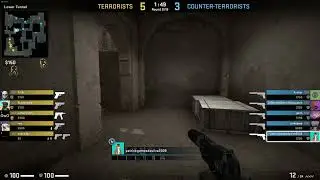 CSGO cheater rage hacks after I dominate their team