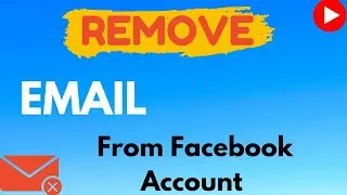 How To Remove or Delete Email Address From Facebook Account | remove primary email address From fb