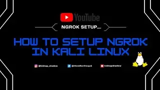 How To install and Setup Ngrok in kali linux |  Tutorial Kali Linux 2021.3 