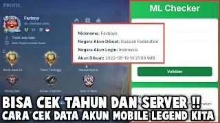GRATIS ! CARA CEK DATA AKUN MLBB KITA, BISA CEK TAHUN BERAPA DAN SERVER MANA ! AUTO ADU SEPUH