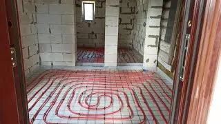 Теплый водяной пол по грунту . Своими  силами .