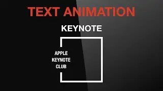 #046 Apple Keynote Tutorial: Make Animated Text in Keynote Animation Principle #StayHome #WithMe
