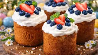 Творожные Куличи БЕЗ РАССТОЙКИ и ДОЛГОГО ЗАМЕСА на дрожжах! Рецепт КУЛИЧЕЙ как ПУХ! ПАСХА 2024