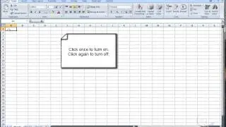 Quick access toolbar set for speak cells on enter