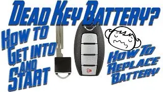 Start your Nissan or infiniti that has a dead key FOB battery - how to change battery
