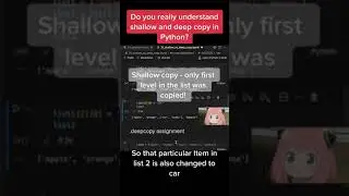 Do u REALLY understand diff between shallow and deep copy in #python? #coding #pythonprogramming