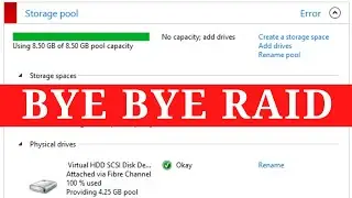 Windows 10 Storage Spaces
