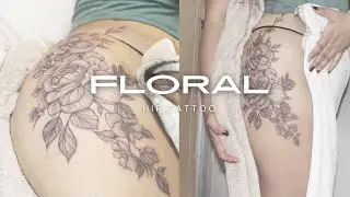 Ink Unlock: A Delicate Artistry of Floral Hip Tattoo 🌸
