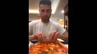 guy rolls pizza meme