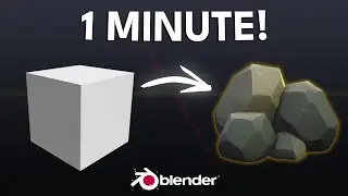Create Stylized Rocks in Blender in 1 Minute!