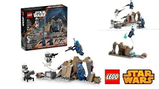 LEGO Star Wars 75373 AMBUSH ON MANDALORE BATTLE PACK Review! (2024)