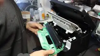 Сброс счетчика МФУ Brother 1512 методом зажатия датчика.