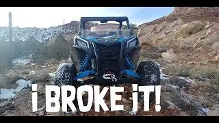 Can am maverick sport XRC, I BROKE IT!