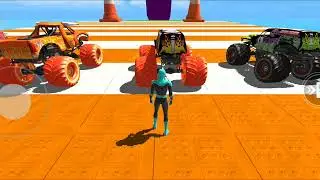Monster Truck Stunt - Car Game ❗→ Part - 40❗
