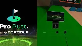VR Top Golf in Proputt Test (드라이브 연습장 테스트) via Oculus quest 2