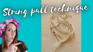 Acrylic pouring beginner technique - String pull
