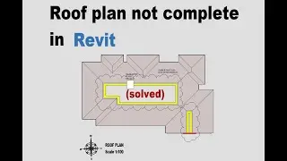 Roof plan not complete.  Tutorial in 2 minutes.
