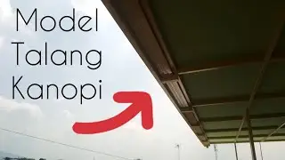 pasang talang kanopi