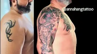 Cover up with Dragon and Tiger