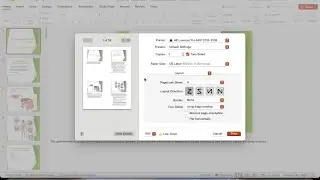 How to Print Multiple PowerPoint Slides WITH Speaker Notes Per Page on MacBook